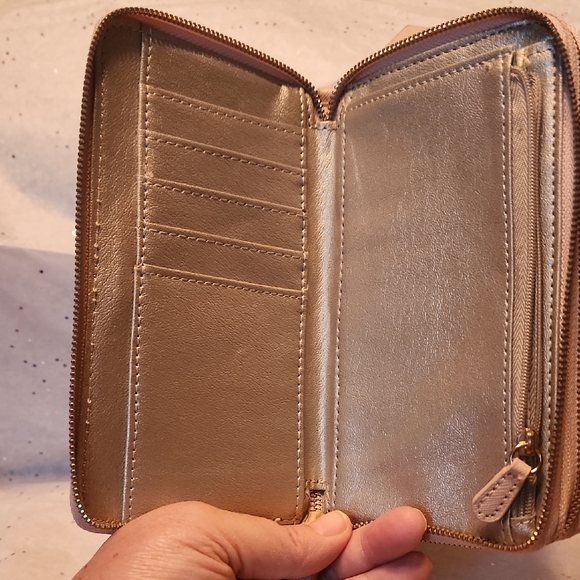 New York And Company Cream Wallet with Classic Design - Picture 3 of 5